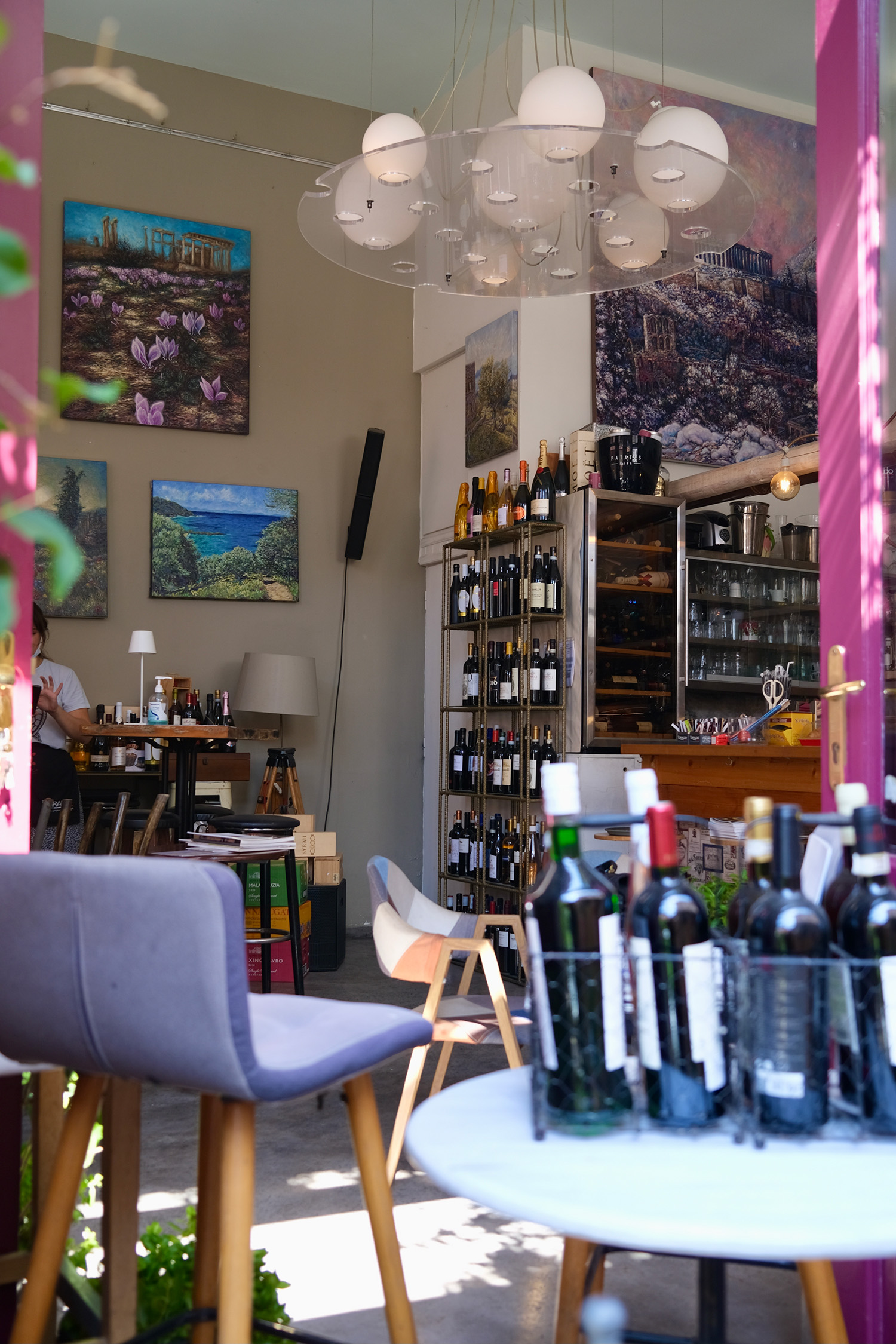 Aegina painting exhibition by Zac Zorbas